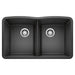 BLANCO 440184 Diamond Equal Double Bowl Kitchen Sink - Anthracite