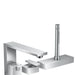 AXOR Edge 3-Hole Roman Tub Set Trim with 1.75 GPM Handshower