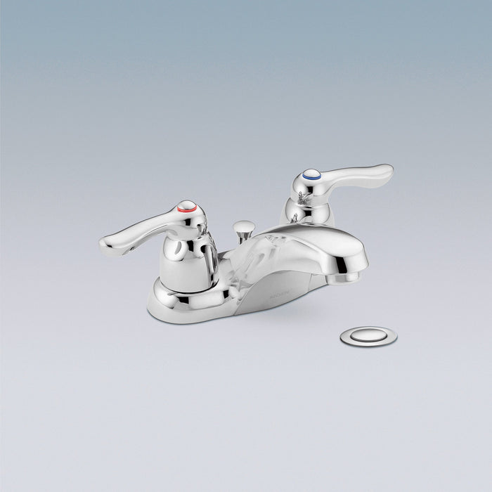 Moen 8915CBN Double Handle Centerset Bathroom Faucet from the M-Bition Collection Included Valve