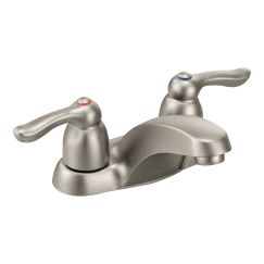 Moen 8915CBN Double Handle Centerset Bathroom Faucet from the M-Bition Collection Included Valve