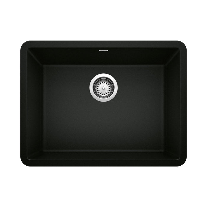 BLANCO 442928 Precis 24" Single Bowl Kitchen Sink - Coal Black