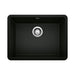 BLANCO 442928 Precis 24" Single Bowl Kitchen Sink - Coal Black