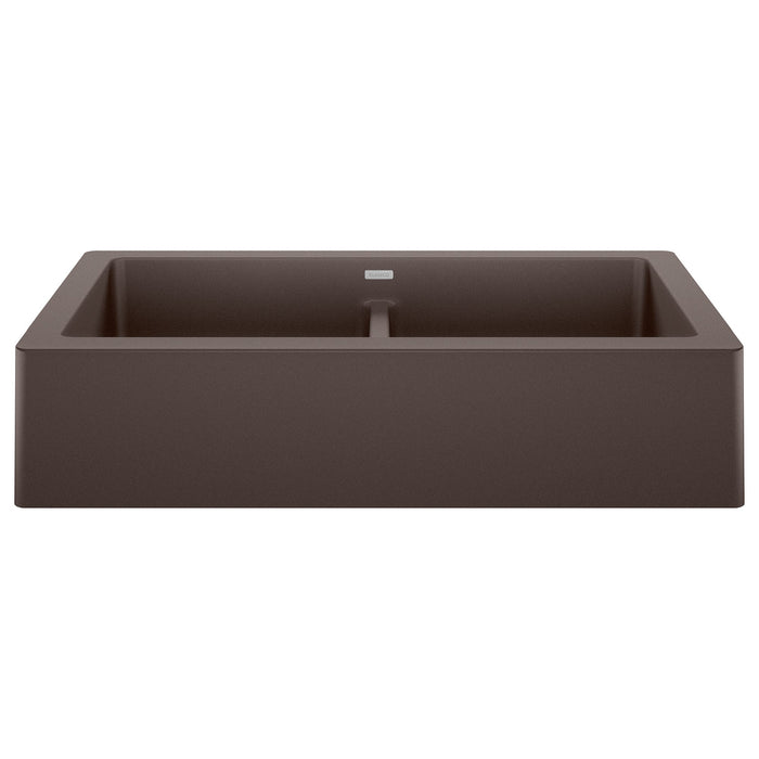 BLANCO 526552 Vintera 33" Equal Double Apron Farmhouse Sink - Café