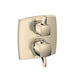 hansgrohe Ecostat Classic Thermostatic Trim with Volume Control and Diverter, Square