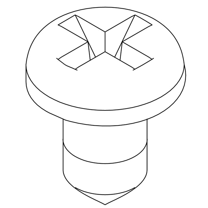 KOHLER K-1049033-D Screw, 6-20 x .25" Cr Pan HD Tap S