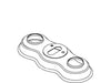 KOHLER K-1087748 Escutcheon, Brushed Chrome