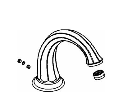 KOHLER K-1111681 Assembly, Deck Mount Spout, Polished Chrome