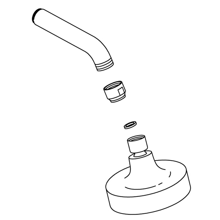 KOHLER K-1152949 Showerhead and Arm Kit, S.F., Vibrant Brushed Bronze
