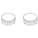 KOHLER K-97388 Cap Kit, Seat Hinge, Pair, Brushed Chrome