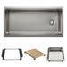 BLANCO Inteos 39" Single Bowl Reversible Undermount Stainless Steel Workstation Kitchen Sink - Satin Polish