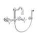 ROHL A1456WS Acqui® Wall Mount Bridge Kitchen Faucet With Sidespray And Column Spout