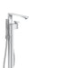 AXOR Edge Freestanding Tub Filler Trim with 1.75 GPM Handshower