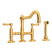 ROHL A1458WS Acqui® Bridge Kitchen Faucet With Side Spray