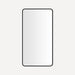 Robern CM2444RC83 Round Corner Metal Mirror, 24" x 44" x 1-3/4", Matte Black