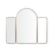 Robern CM4740T87 Triptych Metal Mirror, 47" x 40" x 1-1/16", Aged Brass
