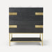 Robern CVSE3021587D 29" x 32-7/8" x 22-1/2", Matte Black Oak with Aged Brass, No Vanity Top