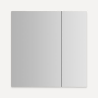 Robern MR3030D6FPE4L M Series Reserve Cabinet, 30" × 30" × 6", Double Door, Polished Edge, Electric+ Upgrade