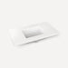 Robern TA36UCO93-8CS2 Quartz Stone Vanity Top, 36" x 1-1/8" x 23", Center Undercounter Sink, White Zeus Extreme, Three Hole, 