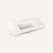 Robern TA36UCO93-8CS6 Quartz Stone Vanity Top, 36" x 1-1/8" x 23", Center Undercounter Sink, White Zeus Extreme, Three Hole, 