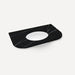 Robern TA36UCO95-8CR1 Quartz Stone Vanity Top, 36" x 1-1/8" x 23", Center Undercounter Sink, Eternal Marquina, Three Hole, fo