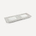 Robern TA60UDO96-8CS3 Quartz Stone Vanity Top, 60" x 1-1/8" x 23", Double Undercounter Sink, Pietra, Three Hole, for Sendai a