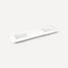 Robern TA72UDO93-8WD1 Quartz Stone Vanity Top, 72" x 1-1/8" x 23", Double Undercounter Sink, White Zeus Extreme, Three Hole, 