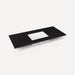 Robern TF49UCO90-8 Quartz Stone Vanity Top, 49" x 3/4" x 22", Center Undercounter Sink, Lava Black, Three Hole