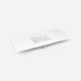 Robern TF49UCO92-8 Quartz Stone Vanity Top, 49" x 3/4" x 22", Center Undercounter Sink, Quartz White, Three Hole