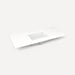Robern TF49UCO93-8 Quartz Stone Vanity Top, 49" x 3/4" x 22", Center Undercounter Sink, White Zeus Extreme, Three Hole