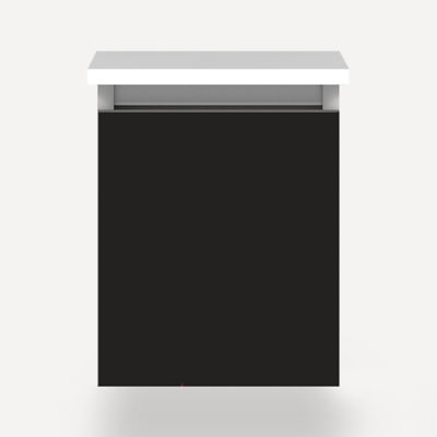 Robern VM12H2D21F28N 12" x 15" x 21", Matte Black, Full Drawer