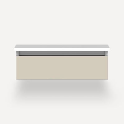 Robern VM24H1D21F16S 24" x 7-1/2" x 21", Matte Sand, Full Drawer, Selectable Night Light, 2700K/4000K Temperature (Warm/Cool 