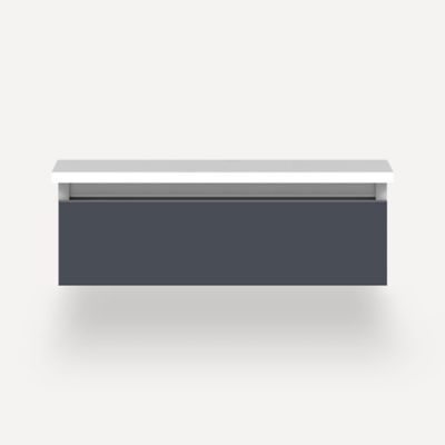 Robern VM24H1D21F17S 24" x 7-1/2" x 21", Matte Slate, Full Drawer, Selectable Night Light, 2700K/4000K Temperature (Warm/Cool
