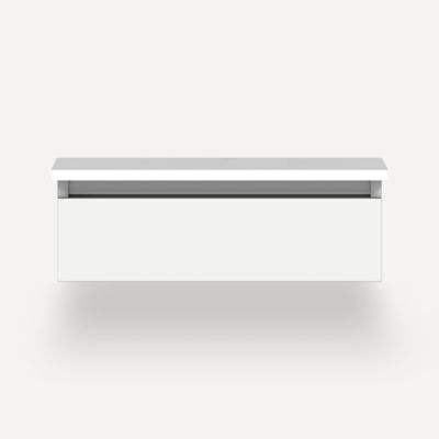 Robern VM24H1D21F21S 24" x 7-1/2" x 21", White, Full Drawer, Selectable Night Light, 2700K/4000K Temperature (Warm/Cool Light