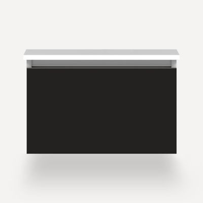 Robern VM24H2D21F28N 24" x 15" x 21", Matte Black, Full Drawer
