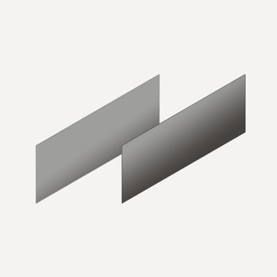 Robern VM2SKH1D21-11 Cartesian & Side Kit, 7-1/2" H x 21" D, Pair Side Kits, Tinted Gray Mirror
