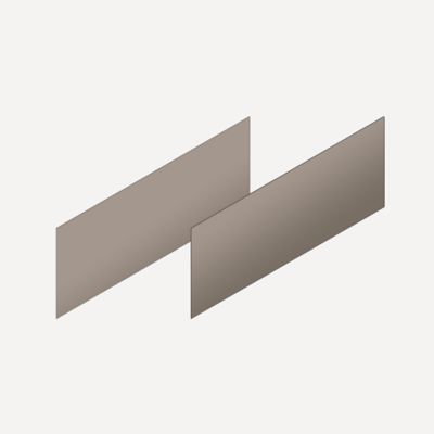 Robern VM2SKH1D21-12 Cartesian & Side Kit, 7-1/2" H x 21" D, Pair Side Kits, Satin Bronze