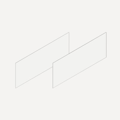 Robern VM2SKH1D21-21 Cartesian & Side Kit, 7-1/2" H x 21" D, Pair Side Kits, White