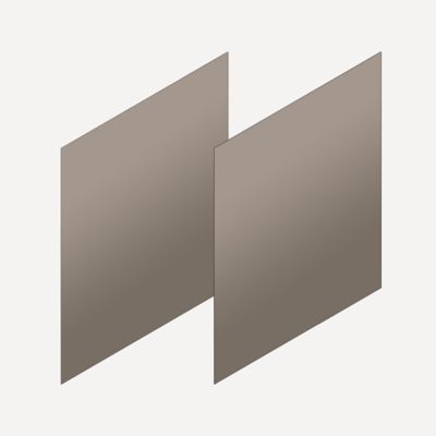 Robern VM2SKH3D21-12 Cartesian & Side Kit, 22-1/2" H x 21" D, Pair Side Kits, Satin Bronze
