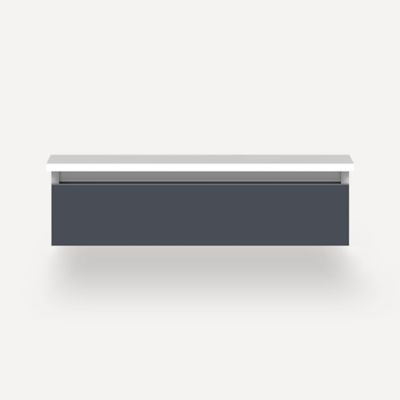 Robern VM30H1D21P17S 30" x 7-1/2" x 21", Matte Slate, Plumbing Drawer, Selectable Night Light, 2700K/4000K Temperature (Warm/