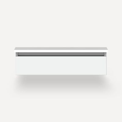 Robern VM30H1D21P26S 30" x 7-1/2" x 21", Matte White, Plumbing Drawer, Selectable Night Light, 2700K/4000K Temperature (Warm/