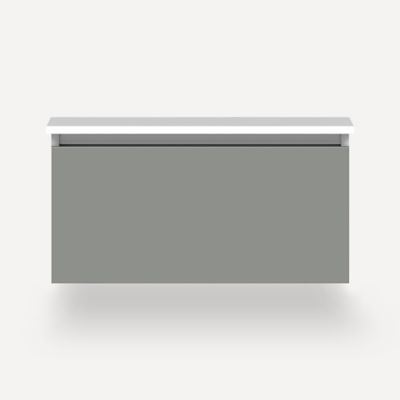 Robern VM30H2D21P27S 30" x 15" x 21", Matte Gray, Plumbing Drawer, Selectable Night Light, 2700K/4000K Temperature (Warm/Cool