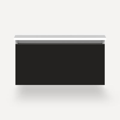 Robern VM30H2D21P28N 30" x 15" x 21", Matte Black, Plumbing Drawer