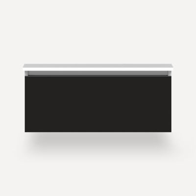 Robern VM36H2D21F28N 36" x 15" x 21", Matte Black, Full Drawer