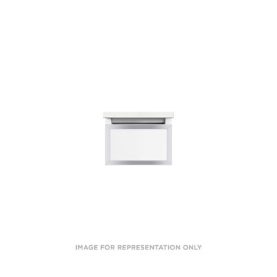 Robern VP12H1D21F21N76 Modular Vanity, 12" x 7-1/2" x 21", White, Chrome Frame, Full Drawer