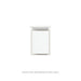 Robern VP12H2D21F19N77 Modular Vanity, 12" x 15" x 21", Satin White, Polished Nickel Frame, Full Drawer
