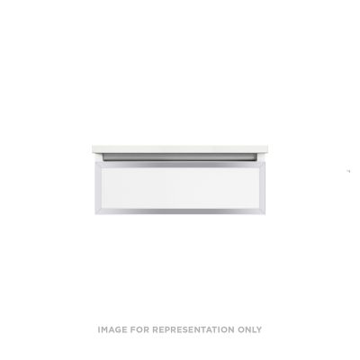 Robern VP24H1D21R12S76 Modular Vanity, 24" x 7-1/2" x 21", Satin Bronze, Chrome Frame, False Front Drawer, Selectable Night L