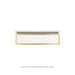 Robern VP30H1D21P26S82 Modular Vanity, 30" x 7-1/2" x 21", Matte White, Matte Gold Frame, Plumbing Drawer, Selectable Night L
