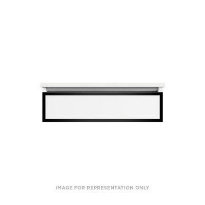 Robern VP30H1D21R12N83 Modular Vanity, 30" x 7-1/2" x 21", Satin Bronze, Matte Black Frame, False Front Drawer