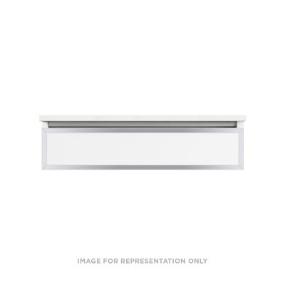 Robern VP36H1D21R11S76 Modular Vanity, 36" x 7-1/2" x 21", Tinted Gray Mirror, Chrome Frame, False Front Drawer, Selectable N