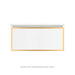 Robern VP36H2D21F12S82 Modular Vanity, 36" x 15" x 21", Satin Bronze, Matte Gold Frame, Full Drawer, Selectable Night Light, 